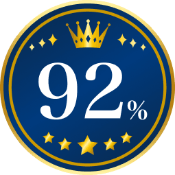 人材継続稼働率 92%