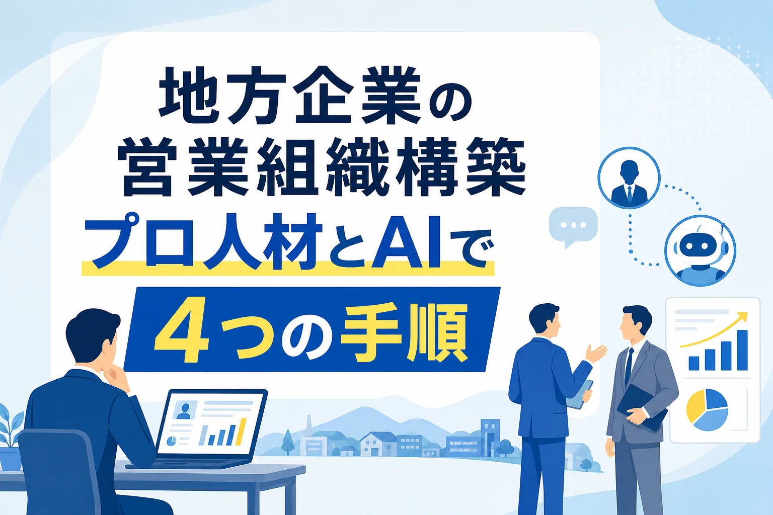 【採用難を打破】地方企業の営業組織構築｜外部プロ人材とAIで作る4手順